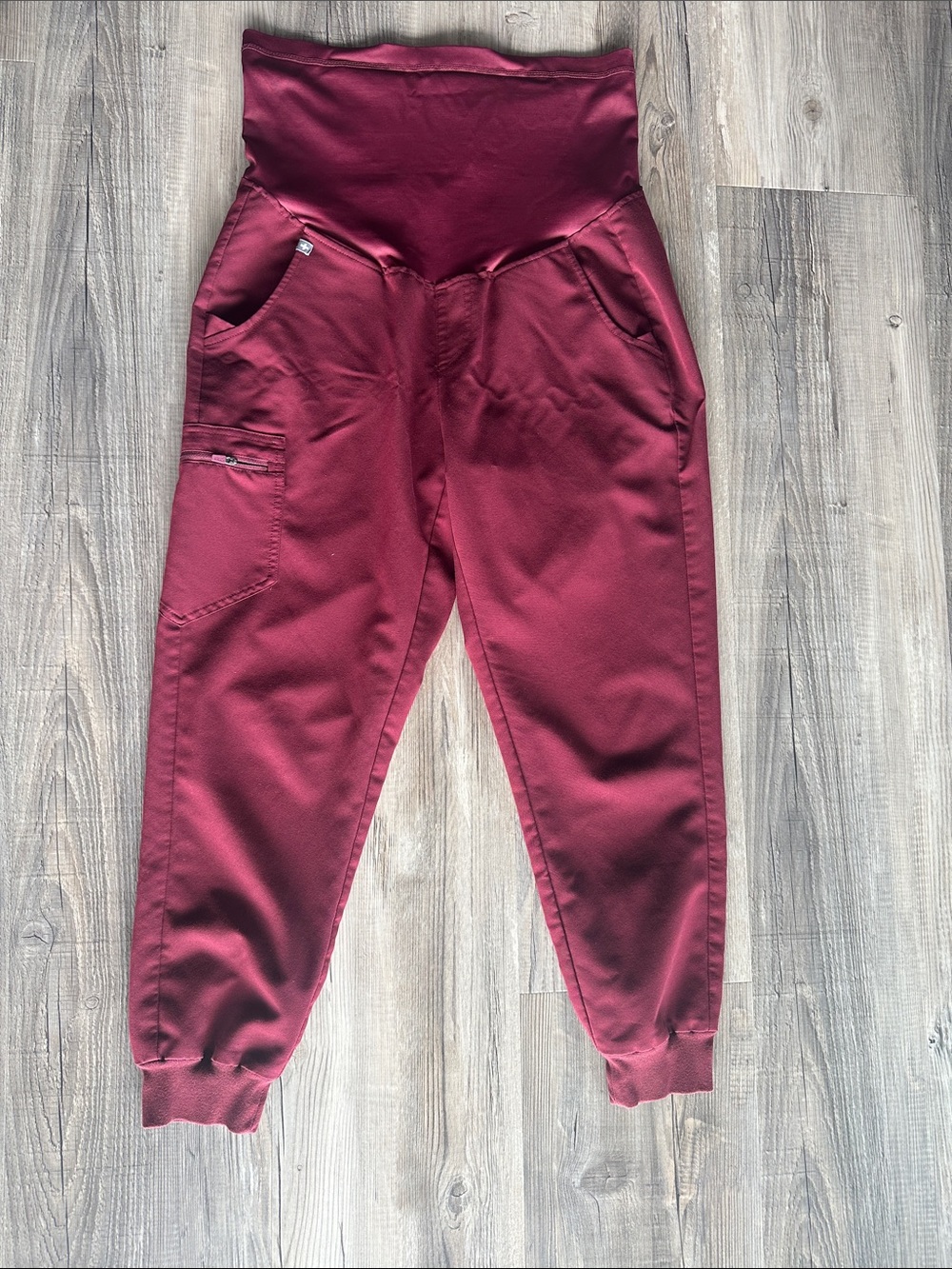 Figs Women’s Maternity Burgundy Jogger Pants